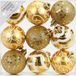 Inge-glas Inge Christmas Kerstballen - 9 stuks - goud - kunststof - 6 cm