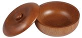 Bol en Cuve à Mousse à Raser en Bois avec Couvercle
