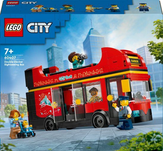 LEGO - City LEGO City 60407 Toeristische rode dubbeldekker - Bouwset