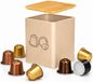 Kinvara Porte-capsules de café - métal - 14 x 14 x 16 cm - pour 50 capsules - beige
