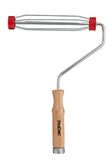 ProDec 9 inch x 1,5" Houten steel Professionele Verfroller met Anti-Slip 5-draads kooi en Schroefbare Handgreep voor Verlengstang, 9" x 1,5"
