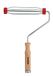 ProDec 9 inch x 1,5" Houten steel Professionele Verfroller met Anti-Slip 5-draads kooi en Schroefbare Handgreep voor Verlengstang, 9" x 1,5"