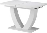 Vicco Eettafel Fenaro, Wit, 120-160 x 80 cm Uitschuifbaar