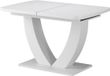 Vicco Table à manger Fenaro, Blanc, 120-160 x 80 cm Extensible