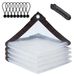 Bâche imperméable et transparente avec œillets, 2x3 mètres - Convient pour jardin et extérieur