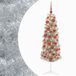 vidaXL - Smalle kunstkerstboom - 150 cm - 150 LED's - Warmwit