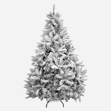 Natuurlijke groene kerstboom met sneeuw, 120 cm, met sneeuw bedekte kerstboom, optionele kerstverlichting, kerstboomdecoratie naar wens, 299 takken