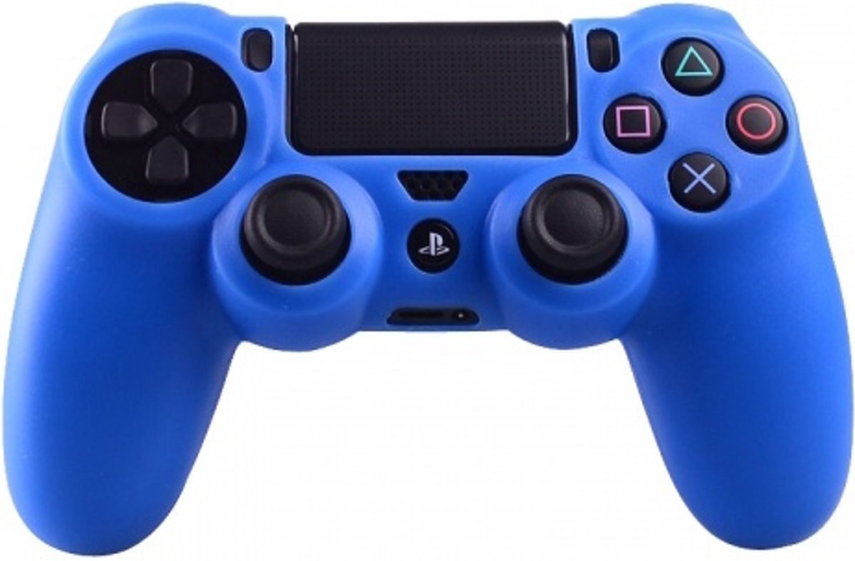 - Blauwe Silicone Beschermhoes voor de PS4 Controller - Cover Skin