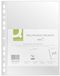 Q-Connect 19390 brochurehoesje, polypropyleen, Eco, geperforeerd, antistatisch, A4 6/100e, 100 stuks, 210 x 297 mm gesorteerd