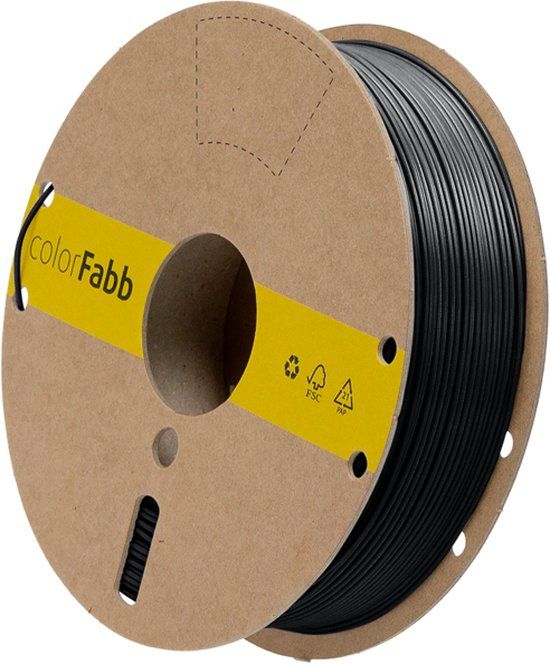 colorFabb LW-PLA ZWART 1.75mm 750g - 3D Print Filament