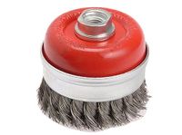 Faithfull WBT65 Wire Cup Brush Twist Knot 65 x M14 x 2/0.50mm