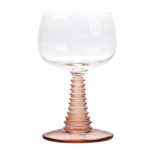 HK Living Swirl wijnglas Ø8.5 cm Roze