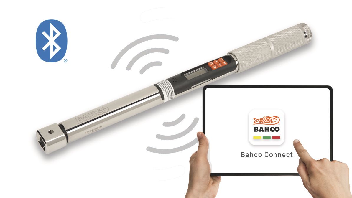 Bahco Digitale moment- en hoeksleutel | Bluetooth® | vaste ratelkop | met geheugen | micro | 1.5-30Nm - TAWMB930M