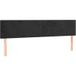 Tête de lit en velours noir 180 x 5 x 78/88 cm