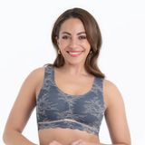 Anita Essential Lace Bralette Grey/Rose Grijs M