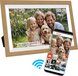 Denver Digitale Fotolijst 15.6 inch - XL - Full HD - Frameo App - Houten lijst - WiFi - 32GB - IPS Touchscreen - PFF1505