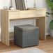 Prolenta Maison Exclusive - Voetenbank, donkergrijs, 41 x 41 x 40 cm, bekleed met stof en gemaakt van spaanplaat