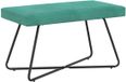 vidaXL Canapé turquoise 80 x 40 x 45 cm velours