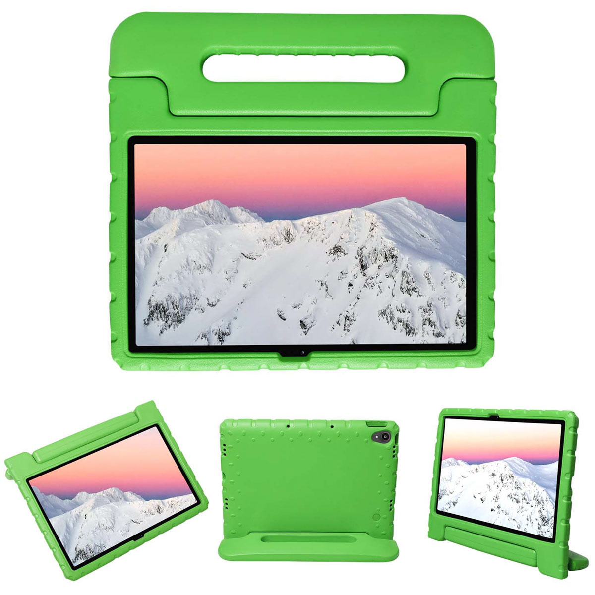imoshion Kidsproof Backcover met handvat Lenovo Tab P11 tablethoes - Groen