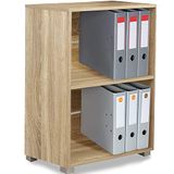 BAKAJI Plank zeilplank 2 planken voor documentopslag en luifels Meubels Thuiskantoor Boeken Bibliotheek Kledingkast met planken Vloerplank Houten constructie (eiken)