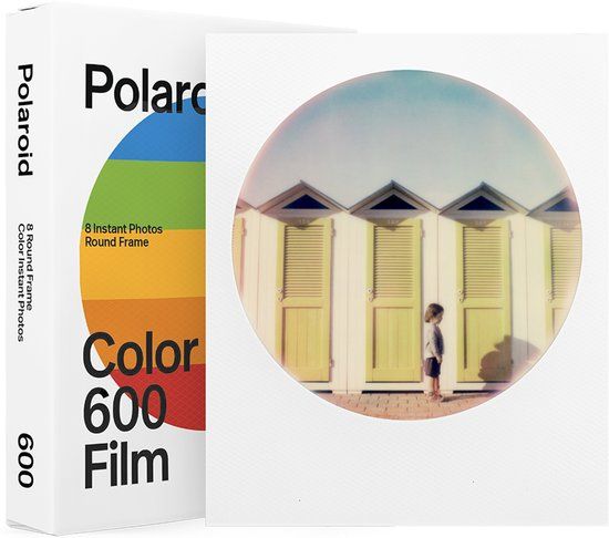 Polaroid Color 600 Instant Film - Round Frame Edition - 8 Exposures