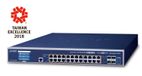 PLANET GS-5220-24UP4XV Managed L3 Gigabit Ethernet (10/100/1000) Power over Ethernet (PoE) 1U Blauw
