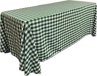 LA Linnen Poly Checkered rechthoekig Tablecloth