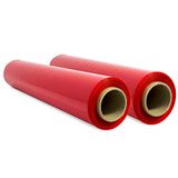 Opituria Elastische verpakkingsfolie, rode kunststof rol, 2 stuks