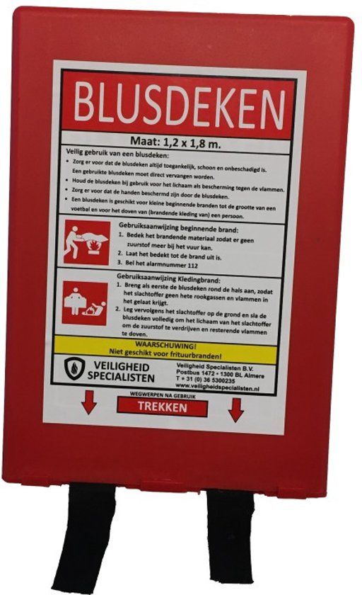 Veiligheid Specialisten B.V. Blusdeken 120 cm x 180 cm