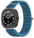 Wigento Samsung Galaxy Watch Ultra 47mm Elastische Sportband Nylon Klittenband M5