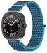 Wigento Samsung Galaxy Watch Ultra 47mm Elastische Sportband Nylon Klittenband M5
