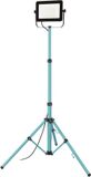 EGLO Avelar Werklamp - Bouwlamp - LED - Statief - 100W - 11200 lm - IP65 - Kantelbaar/Draaibaar - Zwart/Turquoise
