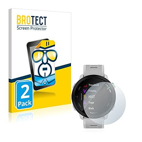brotect 2x Schermbeschermer compatibel met Garmin Forerunner 55 Screen protector transparant