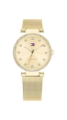 Tommy Hilfiger Dames analoog kwarts horloge met roestvrij stalen band 1782507