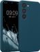 kwmobile telefoonhoesje geschikt voor Samsung Galaxy S23 - TPU backcover met siliconen coating - Smartphone case in mat petrol
