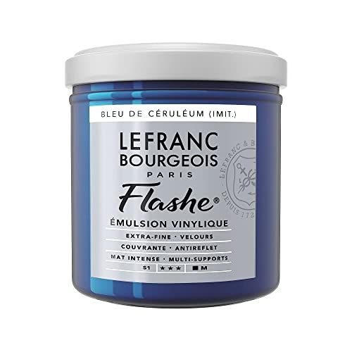 Lefranc Bourgeois Flashe Acrylic and Vinyl Paint - 125ml - Cerulean Blue Hue