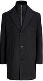 JACK&JONES POC LAPELLE WOOL COAT Heren Gewatteerde jas Grijs Melange XL