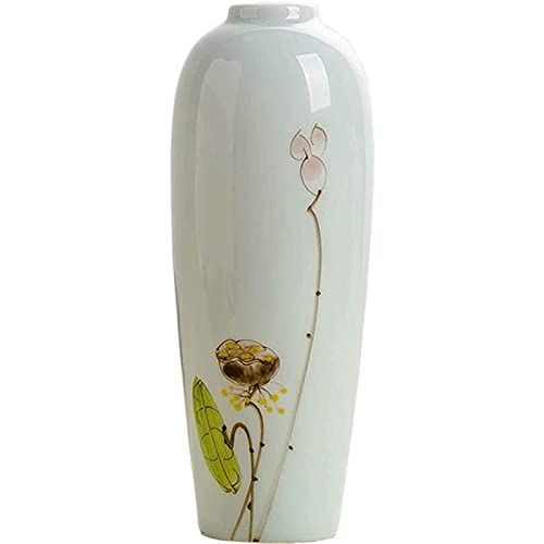 Decennia XL vaas keramiek roodpaars 38x17 cm