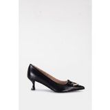 Moschino Love Heart-plaque Pumps Black