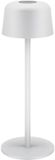 Goobay LED-tafellamp | 25 cm hoog | warm wit | dimbaar | oplaadbaar (USB-C) | wit | IP44