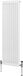 MonsterShop Verticale 2-kolomsradiator - wit - 1800x472 mm - 5300 btu
