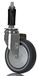 RS PRO, Draailager zwenkwiel, wiel ø 100 mm, 60 kg, gewicht H. 127 mm, wiel B. 30 mm, bouten, uittrekbaar, rubber materiaal