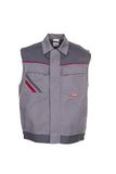 Planam vest "Highline" maat L, zink/leisteen/rood, 2361052