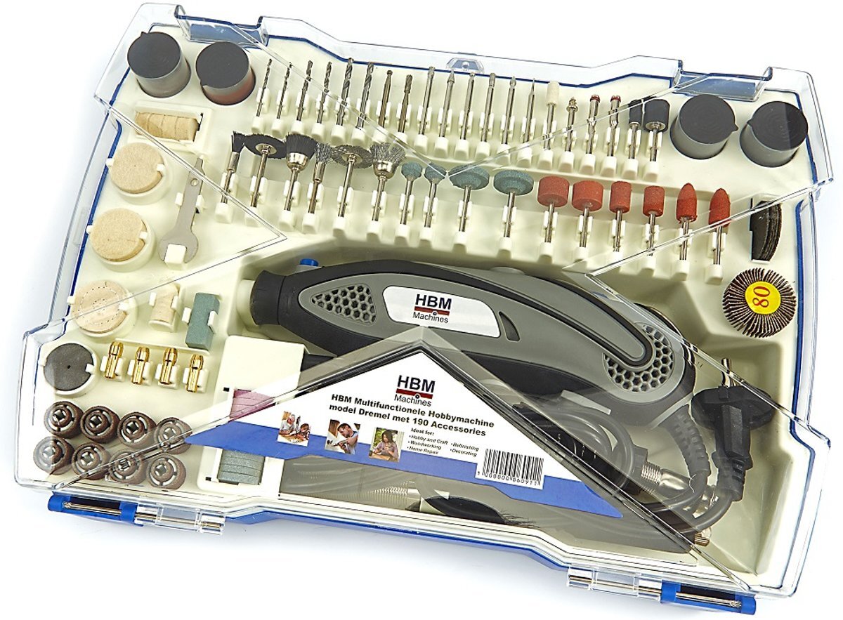 Lemato Multifunctionele Hobbymachine model Dremel met 190 Accessoires (Model Dremel