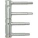 SFS Intec Anuba 3-DIM Paumelle de porte taille 20 hauteur de paumelle 112 mm charge admissible 120 kg acier galvanisé argent