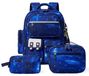 Solidchoice Sac à dos d'école 3 pièces pour garçons avec accents réfléchissants