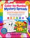 Color by number mystery spread: Reveal hidden pictures