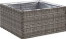 vidaXL Plantenbak 80x80x40 cm poly rattan grijs