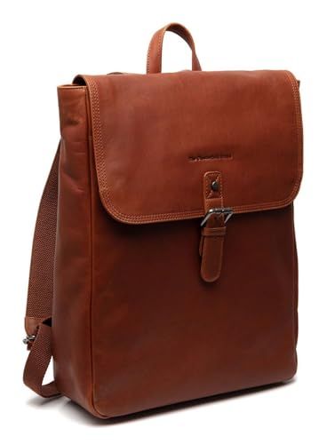 The Chesterfield Brand Chesterfield Farrow Waxed Pull Up Rugzak met 15" Laptopvak - Cognac