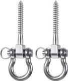 Merkloos Permanente Antirust 304 RVS Schroefbeugel Heavy Duty - Set van 2 - 180° Swing Hangers - 800kg Capaciteit